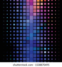 Geometric colorful vector background. Abstract halftone illustration pattern. Vintage texture