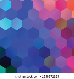 Geometric colorful vector background. Abstract halftone illustration pattern. Vintage texture