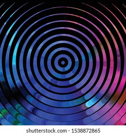 Geometric colorful vector background. Abstract halftone illustration pattern. Vintage texture