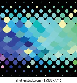 Geometric colorful vector background. Abstract halftone illustration pattern. Vintage texture