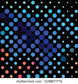 Geometric colorful vector background. Abstract halftone illustration pattern. Vintage texture