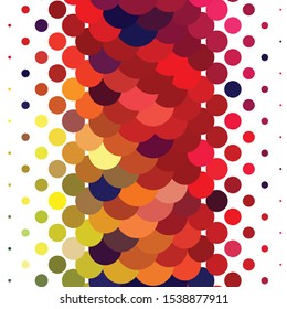 Geometric colorful vector background. Abstract halftone illustration pattern. Vintage texture