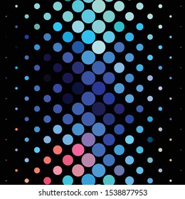 Geometric colorful vector background. Abstract halftone illustration pattern. Vintage texture