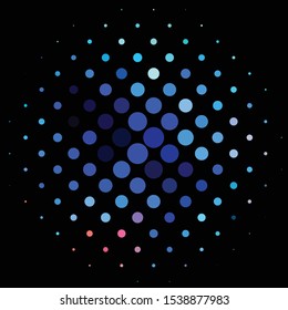 Geometric colorful vector background. Abstract halftone illustration pattern. Vintage texture