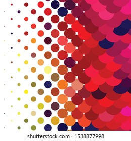 Geometric colorful vector background. Abstract halftone illustration pattern. Vintage texture