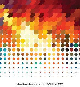 Geometric colorful vector background. Abstract halftone illustration pattern. Vintage texture
