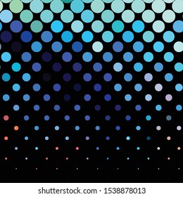 Geometric colorful vector background. Abstract halftone illustration pattern. Vintage texture
