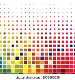 Geometric colorful vector background. Abstract halftone illustration pattern. Vintage texture