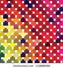 Geometric colorful vector background. Abstract halftone illustration pattern. Vintage texture
