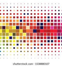 Geometric colorful vector background. Abstract halftone illustration pattern. Vintage texture