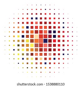 Geometric colorful vector background. Abstract halftone illustration pattern. Vintage texture