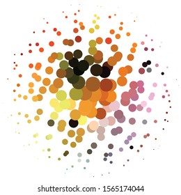 Geometric colorful vector background. Abstract halftone illustration pattern. Vintage texture