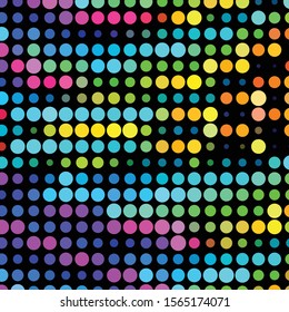 Geometric colorful vector background. Abstract halftone illustration pattern. Vintage texture