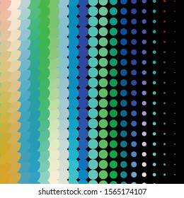 Geometric colorful vector background. Abstract halftone illustration pattern. Vintage texture