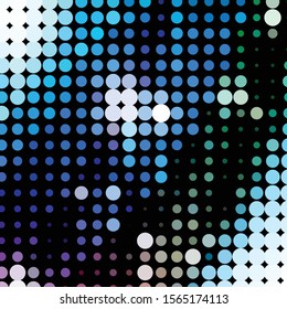 Geometric colorful vector background. Abstract halftone illustration pattern. Vintage texture