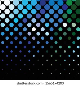 Geometric colorful vector background. Abstract halftone illustration pattern. Vintage texture