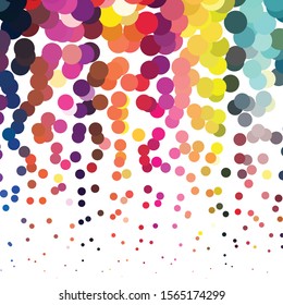 Geometric colorful vector background. Abstract halftone illustration pattern. Vintage texture