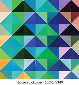 Geometric colorful vector background. Abstract halftone illustration pattern. Vintage texture
