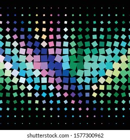 Geometric colorful vector background. Abstract halftone illustration pattern. Vintage texture
