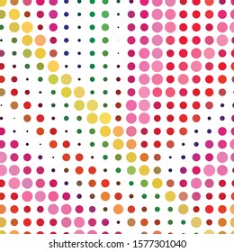 Geometric colorful vector background. Abstract halftone illustration pattern. Vintage texture