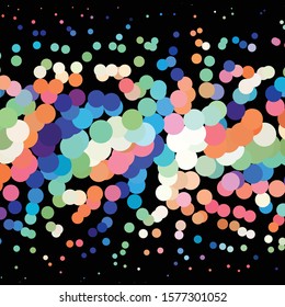 Geometric colorful vector background. Abstract halftone illustration pattern. Vintage texture