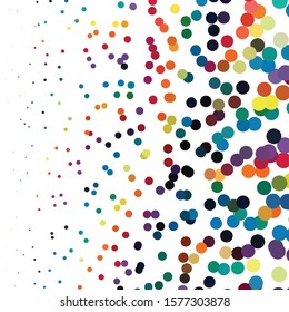 Geometric colorful vector background. Abstract halftone illustration pattern. Vintage texture