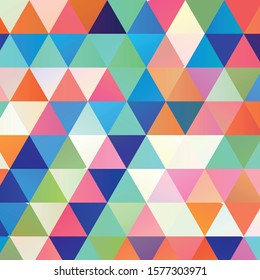 Geometric colorful vector background. Abstract halftone illustration pattern. Vintage texture