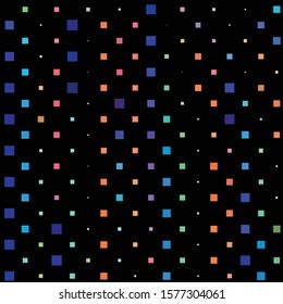 Geometric colorful vector background. Abstract halftone illustration pattern. Vintage texture