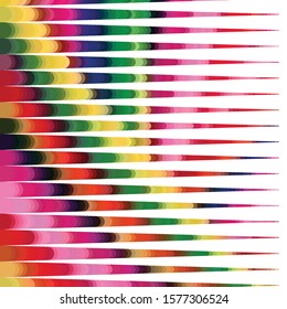 Geometric colorful vector background. Abstract halftone illustration pattern. Vintage texture