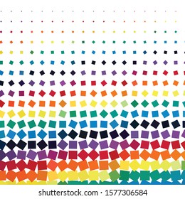 Geometric colorful vector background. Abstract halftone illustration pattern. Vintage texture