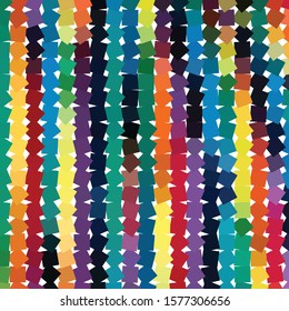 Geometric colorful vector background. Abstract halftone illustration pattern. Vintage texture