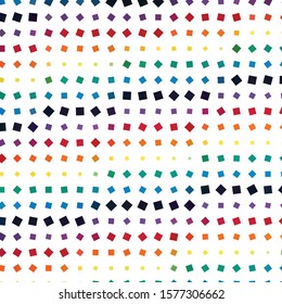 Geometric colorful vector background. Abstract halftone illustration pattern. Vintage texture