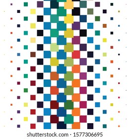 Geometric colorful vector background. Abstract halftone illustration pattern. Vintage texture