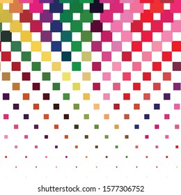 Geometric colorful vector background. Abstract halftone illustration pattern. Vintage texture