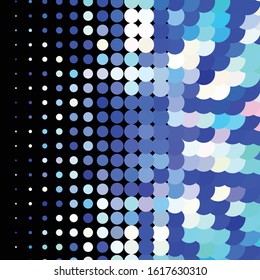 Geometric colorful vector background. Abstract halftone illustration pattern. Vintage texture