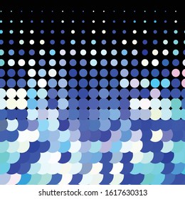 Geometric colorful vector background. Abstract halftone illustration pattern. Vintage texture