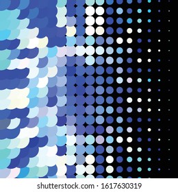 Geometric colorful vector background. Abstract halftone illustration pattern. Vintage texture