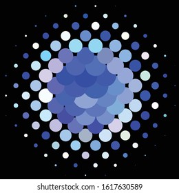 Geometric colorful vector background. Abstract halftone illustration pattern. Vintage texture