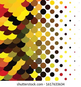Geometric colorful vector background. Abstract halftone illustration pattern. Vintage texture