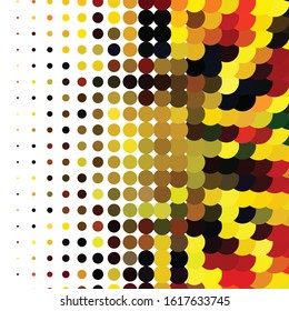 Geometric colorful vector background. Abstract halftone illustration pattern. Vintage texture