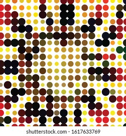 Geometric colorful vector background. Abstract halftone illustration pattern. Vintage texture