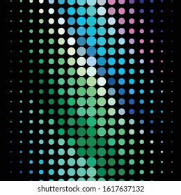 Geometric colorful vector background. Abstract halftone illustration pattern. Vintage texture