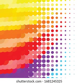 Geometric colorful vector background. Abstract halftone illustration pattern. Vintage texture