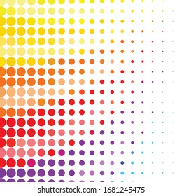 Geometric colorful vector background. Abstract halftone illustration pattern. Vintage texture