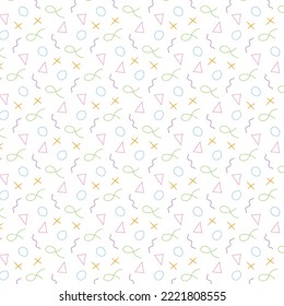 Geometric colorful vector pattern. Vector Illustration.
