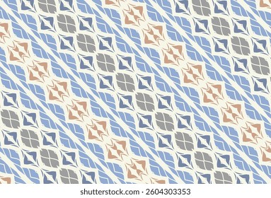 Geometric colorfull fabric design pattern