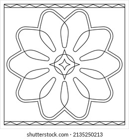 Página Coloración Geométrica, Esquema De Forma Geométrica, Geometría, Ilustración De Arte Vector De Hoja De Actividad