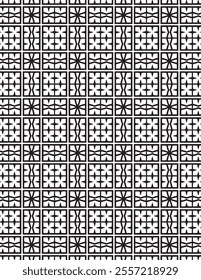 Geometric Coloring Pattern Black Lineart