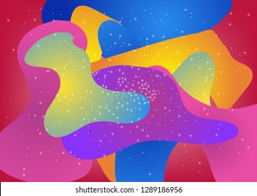 Geometric colourful background.Trendy gradient shape.

