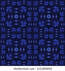 Geometric colourful with tribal look seamless pattern
